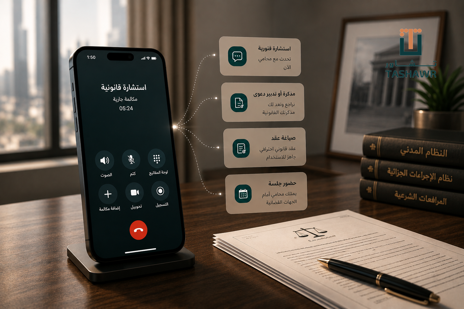 متى يفيدك تطبيق استشارات قانونية بدل زيارة المكتب؟